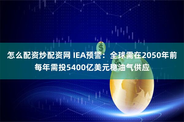 怎么配资炒配资网 IEA预警：全球需在2050年前每年需投5400亿美元稳油气供应